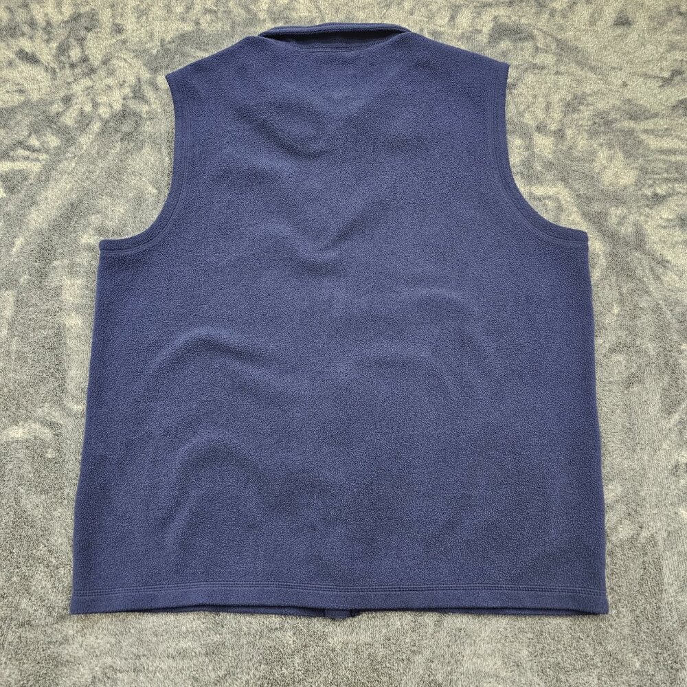 Duluth Trading co fleece vest mens size large navy blue full zip 88320 soft - Picture 7 of 9